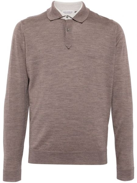 Poloshirt John Smedley brun