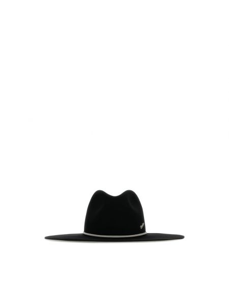 Czarna czapka Borsalino
