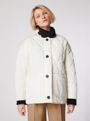 Prijelazna jakna bootcut Simple bijela