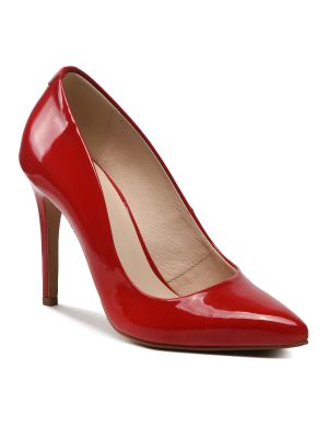 Полуотворени обувки с ток Palazzo червено