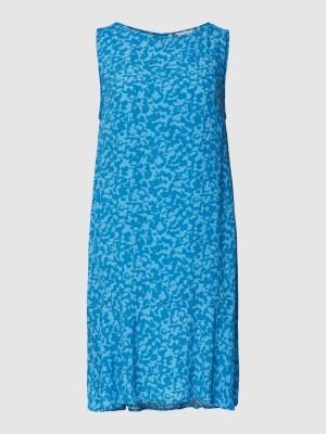Sukienka mini z wiskozy Tom Tailor niebieska