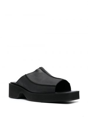 Sandály na podpatku Eckhaus Latta černé