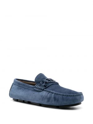 Nahast loafer-kingad Baldinini sinine