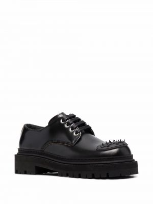 Iš natūralios odos oksfordo batai su spygliais Camperlab juoda