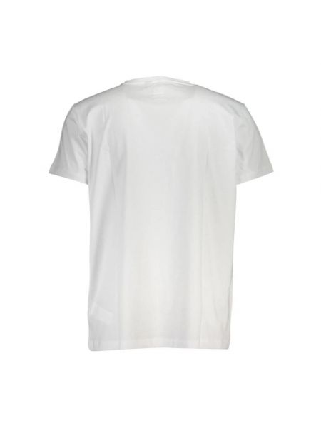 Poloshirt aus baumwoll mit print mit kurzen ärmeln K-way weiß
