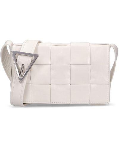 Τσάντα χιαστί Bottega Veneta λευκό