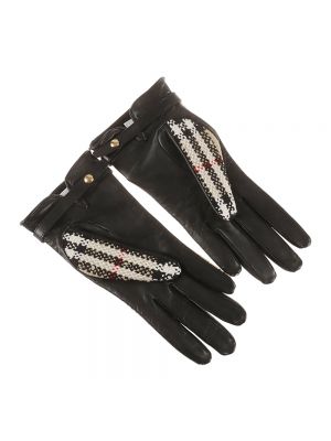 Rękawiczki tweedowe Burberry beżowe