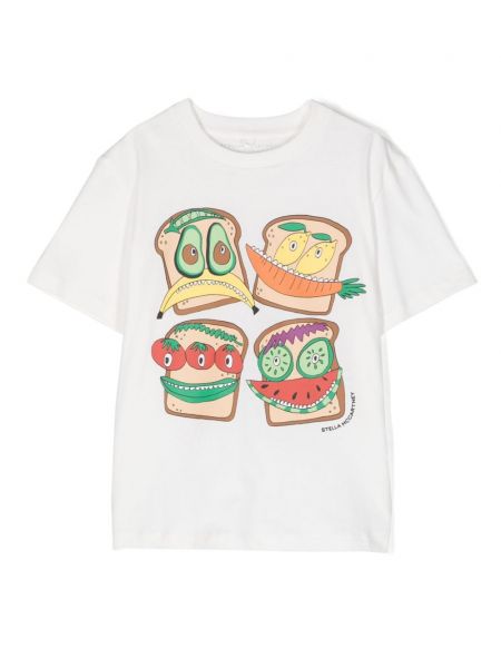 T-shirt for piger Stella Mccartney Kids hvid