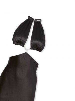 Křišťálové koktejlové šaty Fleur Du Mal černé