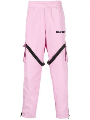 Pantaloni cargo cu imagine Barrow roz