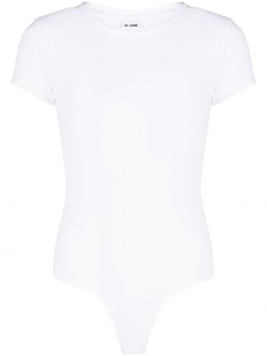Bavlněné košile s krátkým rukávem Re/done - bílá