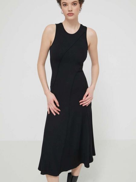 Midi haljina Desigual crna