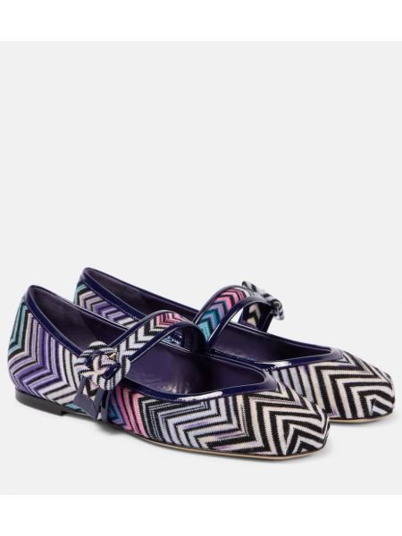 Läder mary jane pumps Missoni