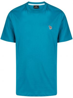 T-shirt avec applique à imprimé zèbre Ps Paul Smith bleu