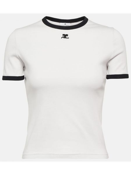 Camiseta de algodón Courrèges