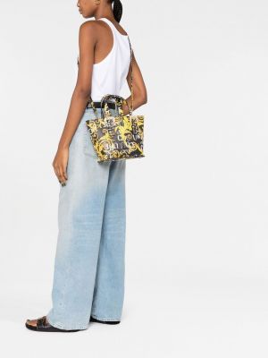 Shopper soma ar apdruku Versace Jeans Couture melns