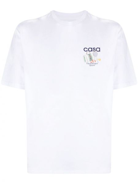 Bombažna majica Casablanca bela