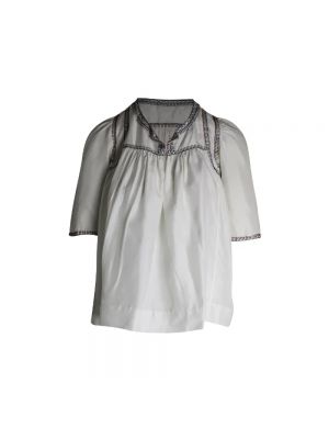 Jedwabny top Isabel Marant Pre-owned biały