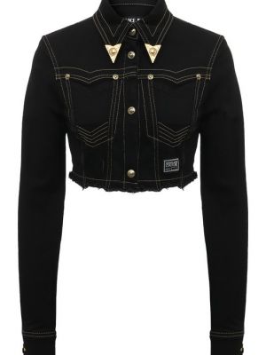 Джинсовая куртка Versace Jeans Couture черная