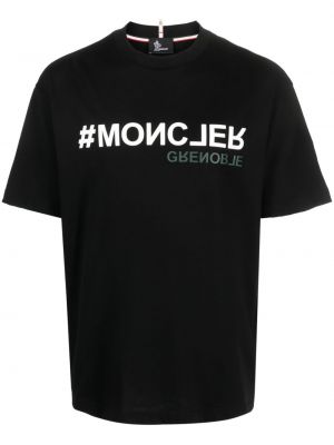 Koszulka bawełniana z nadrukiem Moncler Grenoble