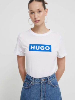 Tricou din bumbac Hugo Blue