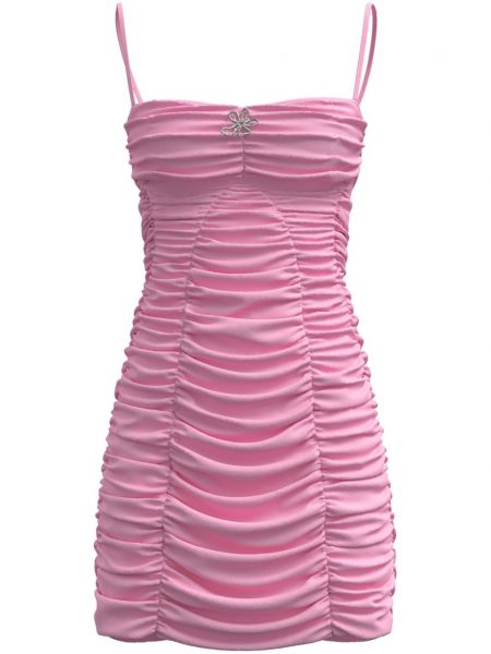 Růžové koktejlové šaty Margherita Maccapani