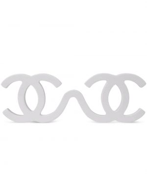 Γυαλιά ηλίου Chanel Pre-owned λευκό