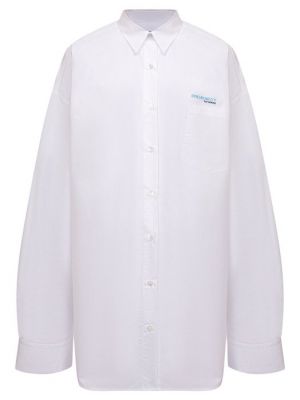 Хлопковая рубашка Raf Simons белая