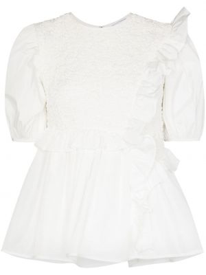 Пеплум блуза Cecilie Bahnsen бяло