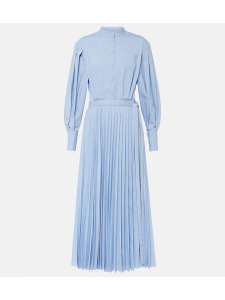 Bavlněné midi šaty Altuzarra modré