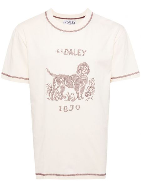 T-shirt brodé en coton S.s.daley