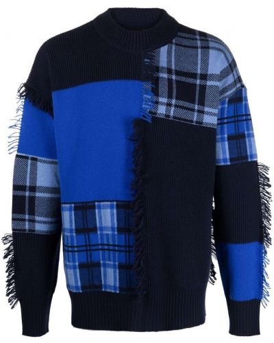 Пуловер Versace синьо