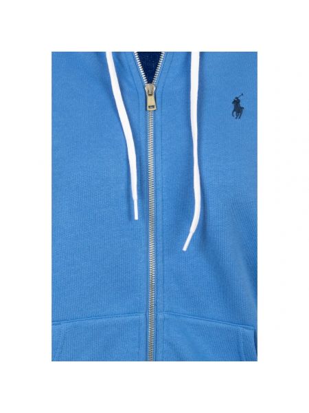 Sudadera con cremallera de tela jersey Ralph Lauren azul