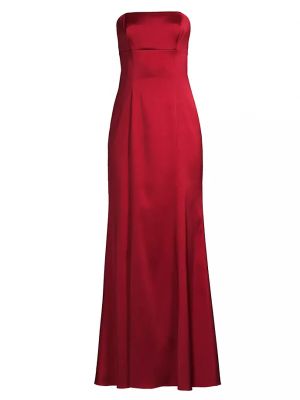 Атласное платье Aidan Mattox красное