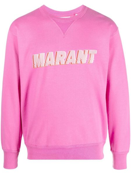 Sweatshirt mit rundhalsausschnitt mit print Marant pink
