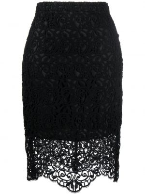 Krajkové pouzdrová sukně Burberry černé