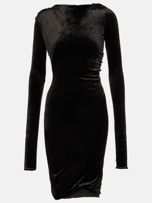 Платье мини из джерси Rick Owens черное