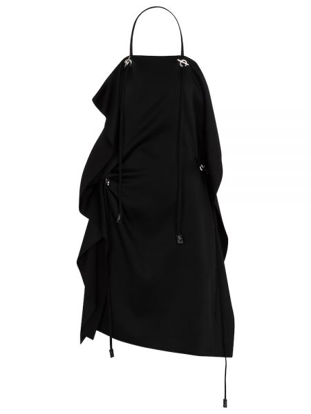 Sukienka mini skórzane z wiskozy Givenchy - сzarny