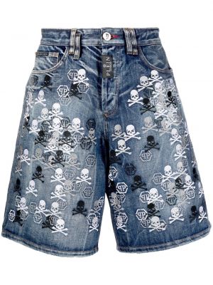 Jeansshorts Philipp Plein blå