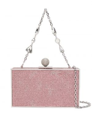 Pisemska torbica s kristali Sophia Webster roza