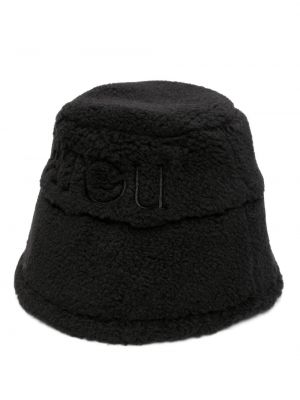 Fleecový klobouk s výšivkou Patou černý