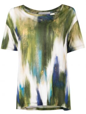 T-shirt à imprimé à motifs abstraits Lenny Niemeyer vert