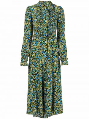 Trykt floral dress Victoria Beckham blå