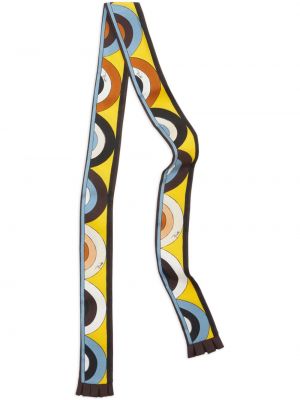 Echarpe à motif géométrique Pucci jaune