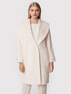 Μάλλινο παλτό Peserico λευκό