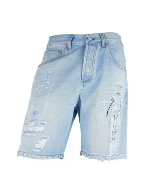 Szorty jeansowe z przetarciami Don The Fuller niebieskie
