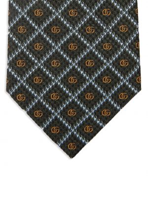 Cravate à carreaux en jacquard Gucci