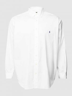 Biała koszula na guziki puchowa Polo Ralph Lauren Big & Tall