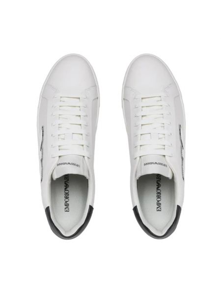 Sneakersy Giorgio Armani białe