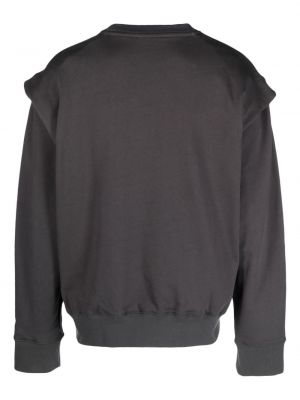 Sweatshirt aus baumwoll mit rundem ausschnitt Heliot Emil grau
